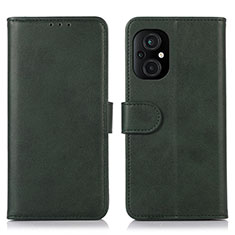 Funda de Cuero Cartera con Soporte Carcasa D10Y para Xiaomi Poco M5 4G Verde