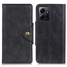 Funda de Cuero Cartera con Soporte Carcasa D10Y para Xiaomi Redmi Note 12 4G Negro