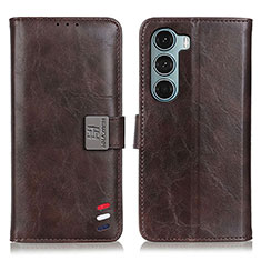 Funda de Cuero Cartera con Soporte Carcasa D11Y para Motorola Moto Edge S30 5G Marron