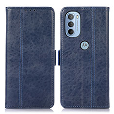 Funda de Cuero Cartera con Soporte Carcasa D11Y para Motorola Moto G31 Azul