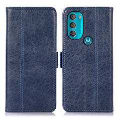 Funda de Cuero Cartera con Soporte Carcasa D11Y para Motorola Moto G71 5G Azul