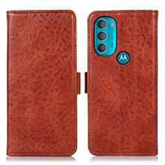 Funda de Cuero Cartera con Soporte Carcasa D11Y para Motorola Moto G71 5G Marron