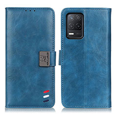 Funda de Cuero Cartera con Soporte Carcasa D11Y para Realme 8 5G Azul