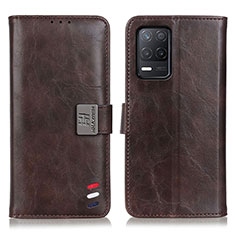 Funda de Cuero Cartera con Soporte Carcasa D11Y para Realme 8 5G Marron