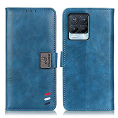 Funda de Cuero Cartera con Soporte Carcasa D11Y para Realme 8 Pro Azul