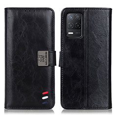 Funda de Cuero Cartera con Soporte Carcasa D11Y para Realme Q3 5G Negro