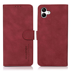 Funda de Cuero Cartera con Soporte Carcasa D11Y para Samsung Galaxy M04 Rojo