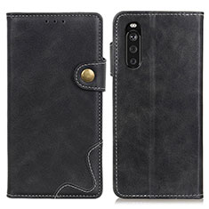 Funda de Cuero Cartera con Soporte Carcasa D11Y para Sony Xperia 10 III Lite Negro