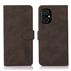 Funda de Cuero Cartera con Soporte Carcasa D11Y para Xiaomi Poco M5 4G Marron