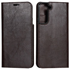 Funda de Cuero Cartera con Soporte Carcasa D13T para Samsung Galaxy S22 5G Marron