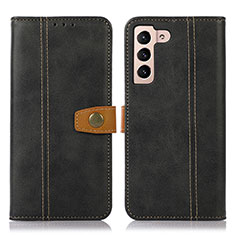 Funda de Cuero Cartera con Soporte Carcasa D14T para Samsung Galaxy S21 5G Negro