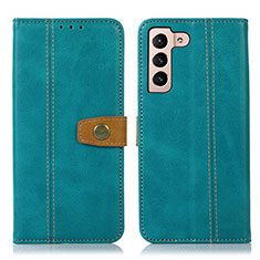 Funda de Cuero Cartera con Soporte Carcasa D14T para Samsung Galaxy S21 5G Verde