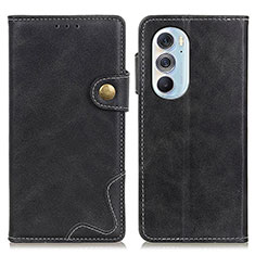 Funda de Cuero Cartera con Soporte Carcasa DY01 para Motorola Moto Edge 30 Pro 5G Negro