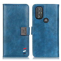 Funda de Cuero Cartera con Soporte Carcasa DY01 para Motorola Moto G Play (2023) Azul