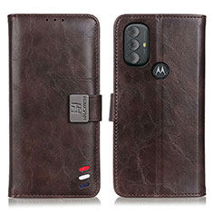 Funda de Cuero Cartera con Soporte Carcasa DY01 para Motorola Moto G Play (2023) Marron