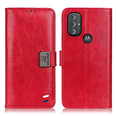 Funda de Cuero Cartera con Soporte Carcasa DY01 para Motorola Moto G Play (2023) Rojo