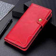 Funda de Cuero Cartera con Soporte Carcasa DY01 para Motorola Moto G10 Power Rojo