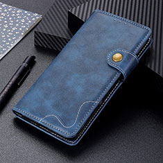 Funda de Cuero Cartera con Soporte Carcasa DY01 para Motorola Moto G20 Azul