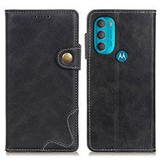 Funda de Cuero Cartera con Soporte Carcasa DY01 para Motorola Moto G71 5G Negro