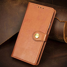 Funda de Cuero Cartera con Soporte Carcasa F02 para Apple iPhone 15 Marron