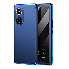 Funda de Cuero Cartera con Soporte Carcasa GS1 para Huawei Honor 50 5G Azul