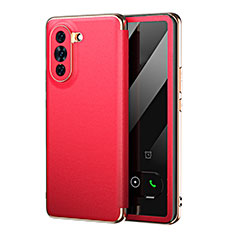 Funda de Cuero Cartera con Soporte Carcasa GS1 para Huawei Nova 10 Rojo