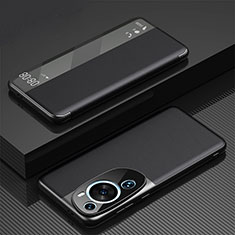 Funda de Cuero Cartera con Soporte Carcasa GS1 para Huawei P60 Art Negro