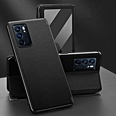 Funda de Cuero Cartera con Soporte Carcasa GS1 para Oppo Reno6 5G Negro