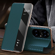 Funda de Cuero Cartera con Soporte Carcasa GS2 para Huawei P50 Pro Verde