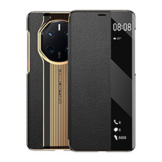 Funda de Cuero Cartera con Soporte Carcasa GS3 para Huawei Mate 50 RS Negro