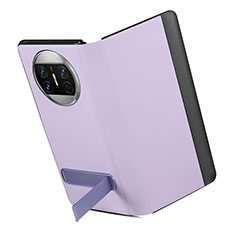 Funda de Cuero Cartera con Soporte Carcasa GS3 para Huawei Mate X5 Morado