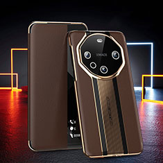 Funda de Cuero Cartera con Soporte Carcasa GS4 para Huawei Mate 60 Pro Marron