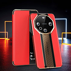 Funda de Cuero Cartera con Soporte Carcasa GS4 para Huawei Mate 60 Rojo