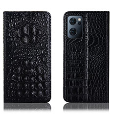 Funda de Cuero Cartera con Soporte Carcasa H01P para OnePlus Nord CE 2 5G Negro