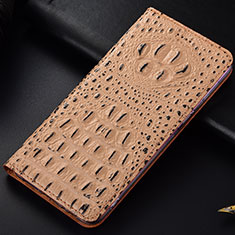 Funda de Cuero Cartera con Soporte Carcasa H01P para Samsung Galaxy S22 Plus 5G Caqui