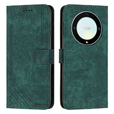 Funda de Cuero Cartera con Soporte Carcasa H01X para Huawei Honor Magic5 Lite 5G Verde