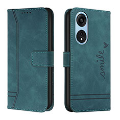 Funda de Cuero Cartera con Soporte Carcasa H01X para Huawei Honor X5 Plus Verde