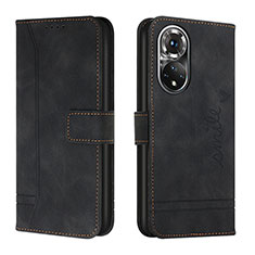 Funda de Cuero Cartera con Soporte Carcasa H01X para Huawei Nova 9 Pro Negro