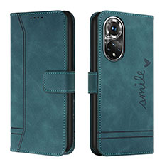 Funda de Cuero Cartera con Soporte Carcasa H01X para Huawei Nova 9 Verde