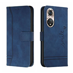 Funda de Cuero Cartera con Soporte Carcasa H01X para Huawei P50e Azul