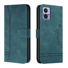 Funda de Cuero Cartera con Soporte Carcasa H01X para Motorola Moto Edge 30 Lite 5G Verde