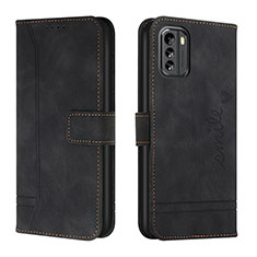 Funda de Cuero Cartera con Soporte Carcasa H01X para Nokia G60 5G Negro