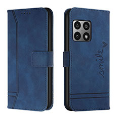 Funda de Cuero Cartera con Soporte Carcasa H01X para OnePlus 10 Pro 5G Azul