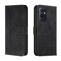 Funda de Cuero Cartera con Soporte Carcasa H01X para OnePlus 9 Pro 5G Negro