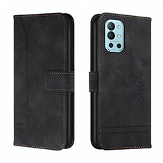 Funda de Cuero Cartera con Soporte Carcasa H01X para OnePlus 9R 5G Negro