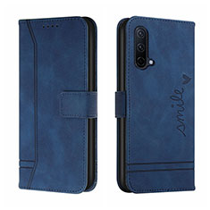 Funda de Cuero Cartera con Soporte Carcasa H01X para OnePlus Nord CE 5G Azul