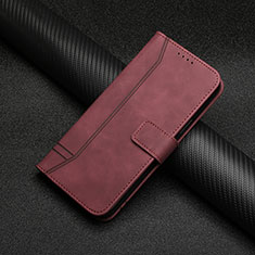 Funda de Cuero Cartera con Soporte Carcasa H01X para Samsung Galaxy A73 5G Rojo