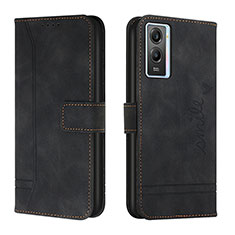 Funda de Cuero Cartera con Soporte Carcasa H01X para Vivo Y72t Negro