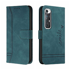 Funda de Cuero Cartera con Soporte Carcasa H01X para Xiaomi Mi 10S 5G Verde