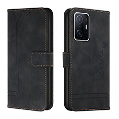 Funda de Cuero Cartera con Soporte Carcasa H01X para Xiaomi Mi 11T Pro 5G Negro